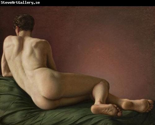 Aleksander Lesser Male Nude Lying.